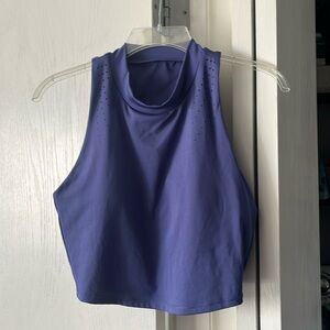 Workout crop top with built in bra.
